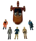 VTG Star Wars Luke Skywalker's Landspeeder Complete 1978 Lot With 5 Figures