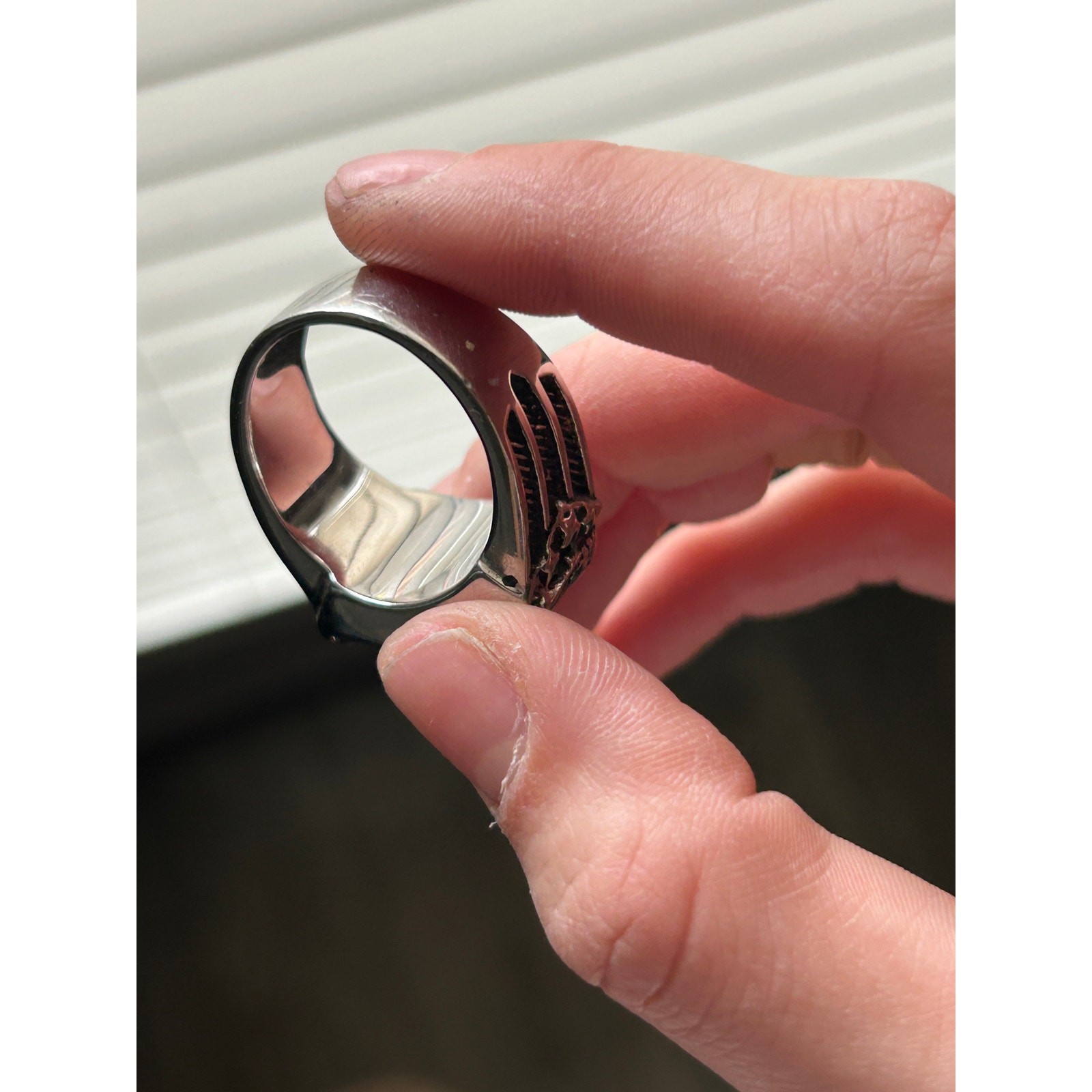 harley davidson eagle frame biker ring - image 6