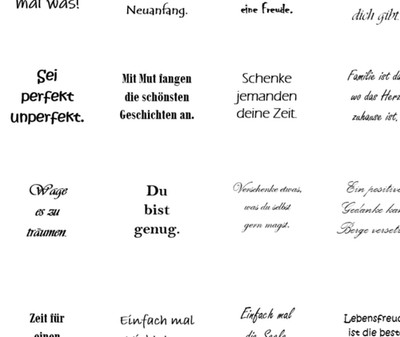 24 Sprüche ''Achtsamkeit'' zum Ausschneiden/Stanzen - Adventskalender gestalten
