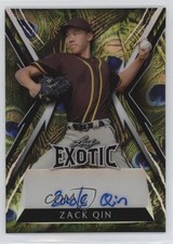 2023 Leaf Exotic Peacock Prismatic 8/8 Zack Qin #BA-ZQ1 Auto 1b9b