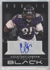 2012 Panini Black Rookie Signatures 84/199 Courtney Upshaw #121 Auto 0s3