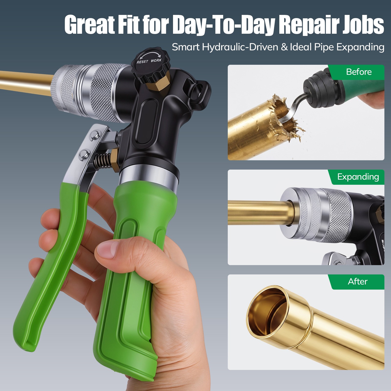 Hydraulic Expander HVAC Hydraulic Swaging Tool Kit Tubing Expanding Copper Tube