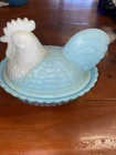 Westmoreland/fenton Slag Glass Nesting Hen