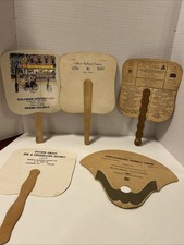 Vintage Cullman Alabama Advertising Handheld Fans Lot (5)