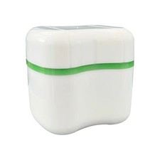 Cleaning Denture Bath Case Dental False Teeth Storage Box w/Net Container