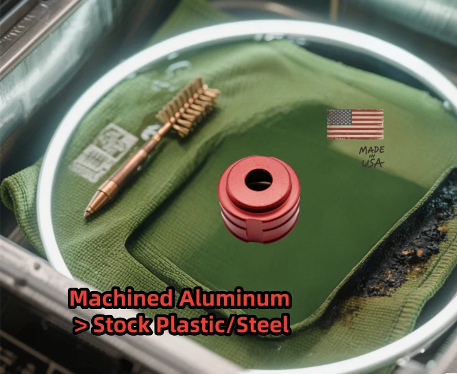 Paquete de 2/4 seguidores de cargador de escopeta Remington 870 1187 12ga bajo arrastre alta visibilidad rojo Foto 2 de 4