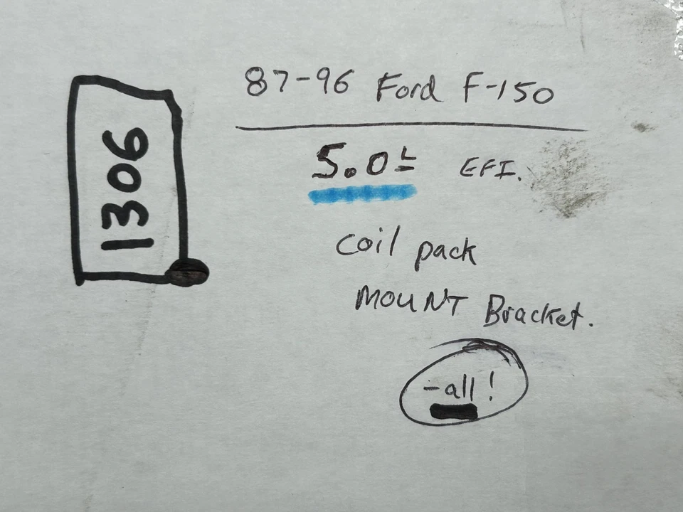 87-96 Ford F-150 Bronco - 5,0 л efi 5,8 л двигатель катушка крепление кронштейн egr пылесос все - Изображение 2 из 4