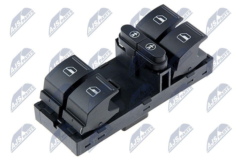 NTY Switch Window Regulator EWS-WW-073 for VW Front Left, 10-Pin