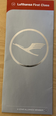 LUFTHANSA First Class Tickethülle Star Alliance mit Silberprägung SAMMLERSTÜCK