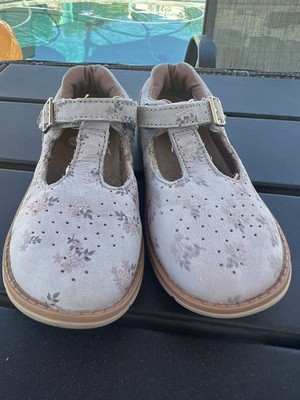 Stride Rite Toddler Girl Mary Jane Shoes Nell Leather Floral Size 10M