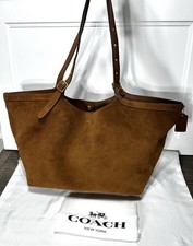 Coach Gramercy Tote Bag in Warm Brown Suede CBN47 NWT