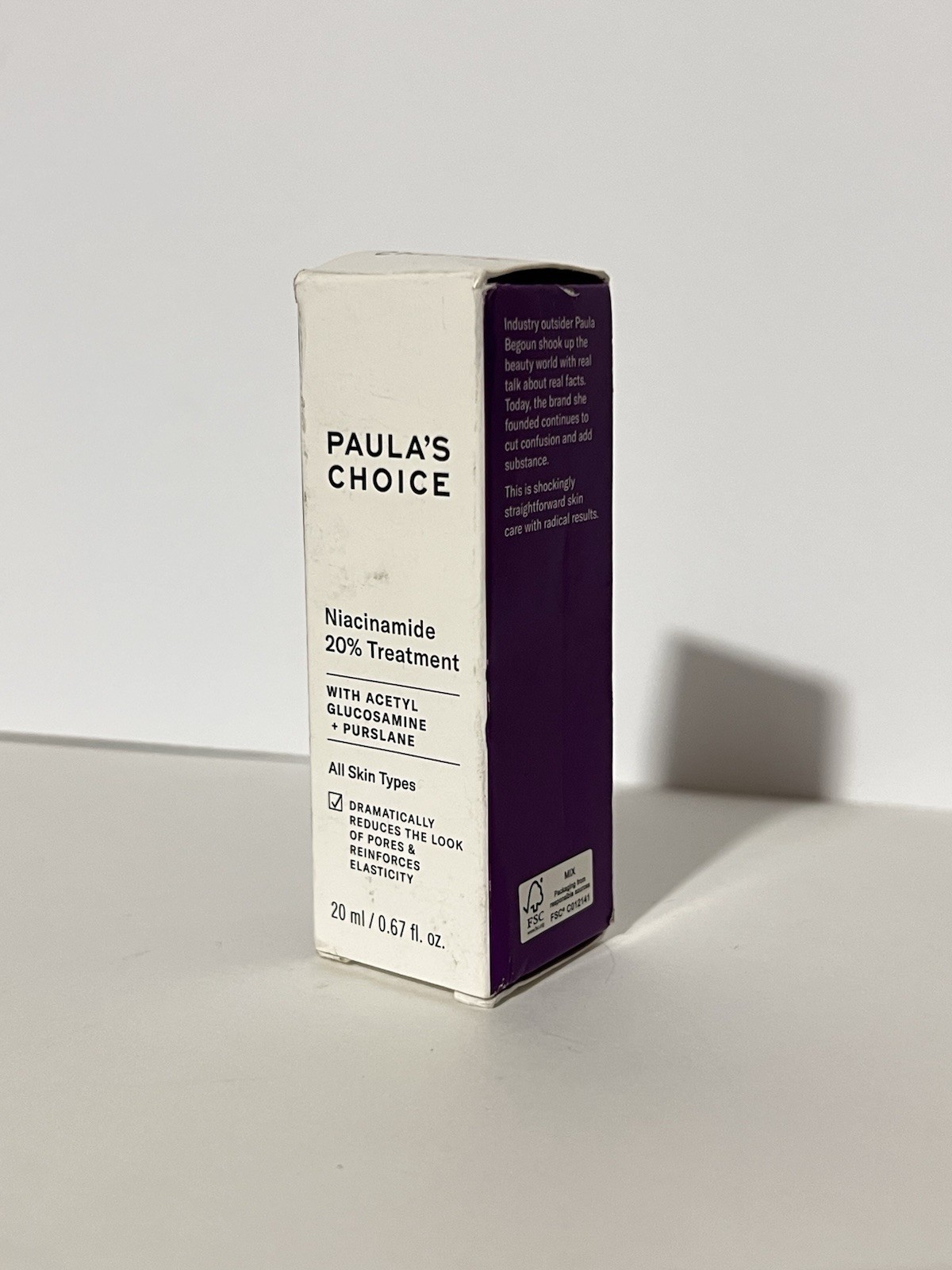 PAULA'S CHOICE ~ NIACINAMIDE 20% TREATMENT ~ 0.67 OZ