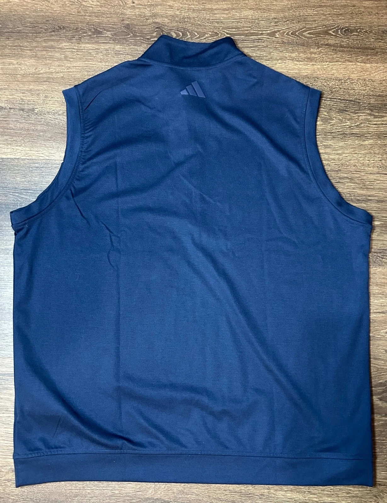 Adidas Navy Sleeveless Quarter-Zip Vest image 4