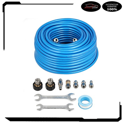 #ad 5800 PSI Pressure Washer Sewer Jet Kit 100ft 1 4quot; Upgraded PU Hose Blue New $54.82