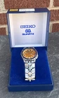 1979 Vtg Seiko Men's Diver Watch Orange Dial & Pepsi Bezel 7123-823H EXCELLENT