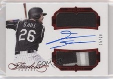 2017 Panini Flawless Rookie Ruby 15/20 David Dahl #DRPA-DD1 Dual Patch Auto 0wq