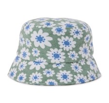 WONDER NATION Kids Toddler One Size Flower Bucket Sun Hat Cotton UPF 50 