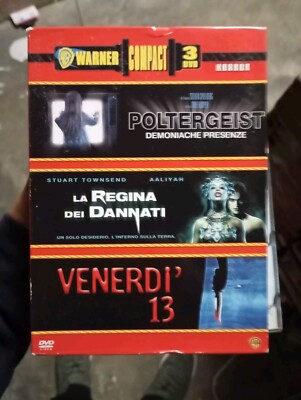 Freitag der 13. Die Königin der Vampire und Poltergeist 3 DVDs aus dem Katalog auf Italienisch 