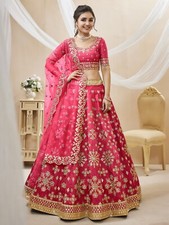 LAUNCHING NEW HEAVY ART SILK LEHENGA CHOLI WITH NET DUPATTA FOR WEDDING