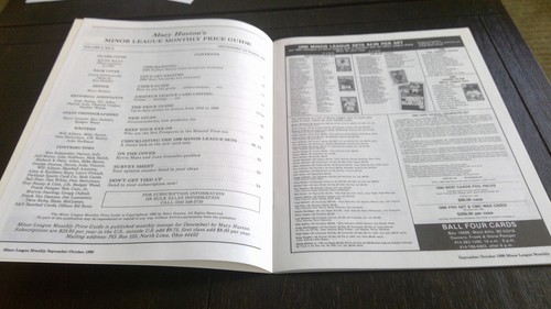 Minor League Monthly Price Guide Issue #21 (Sept/Oct 1990) Kevin Maas - Picture 5 of 5