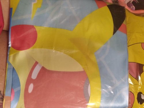 5 Pc POKEMON Bday Decorations 3 Pc Tabletop 1 Lg Balloon 1 Picture Op Wall Hang - Picture 4 of 7