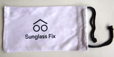 1 Sunglass Fix  Microfaser Brillenbeutel /Aufbewahrungstasche für Brille - Weiß