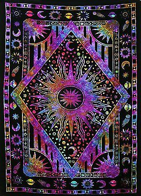 Psychedelic Celestial Sun Moon Tapestry Wall Hanging Trippy Dorm Home Decor For Sale Online Ebay