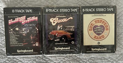 LOT Unopened 1970s Sound Tracks  8-Track Tape Lot 