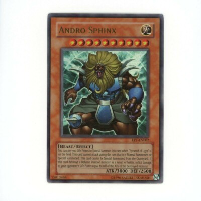 Yugioh! Andro Sphinx, EP1-EN002, Ultra Rare, Promo Edition Near Mint