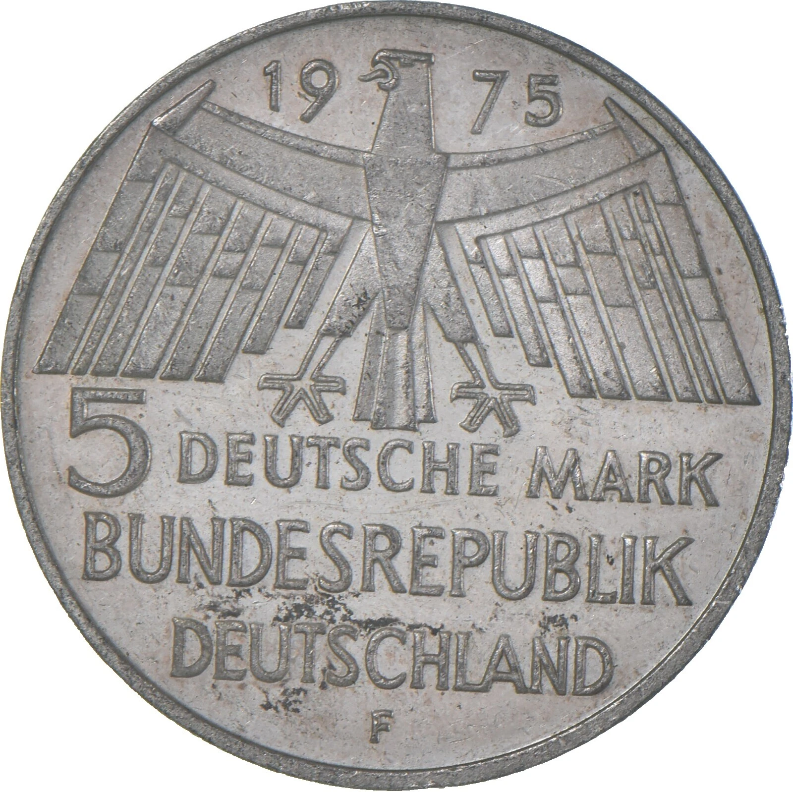 Plata 1975 monedas de Alemania