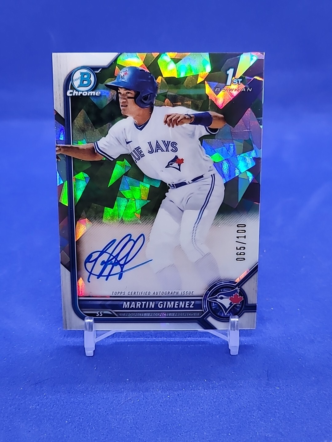 2022 Bowman Chrome🔥Martin Gimenez🔥1st Auto Atomic Refractor /100