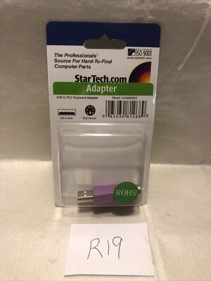 StarTech 4 pin USB Type A (M) to 6 pin PS/2 (F) Keyboard Adapter Computer