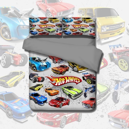 Automobile Motorcycle and Turck Quilt/Doona/Duvet Cover Pillowcase Bedding Set - Bild 23 von 43