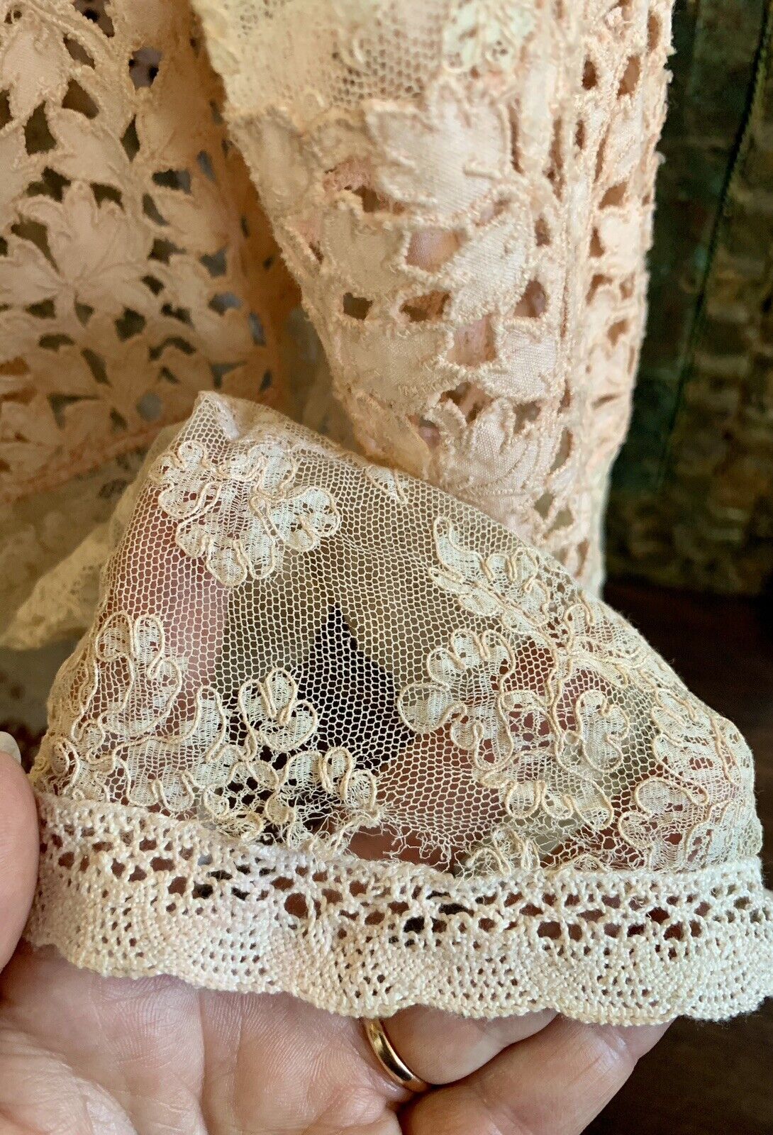 Rare 19th Century Hand Made Crochet & Lace Irish … - image 24
