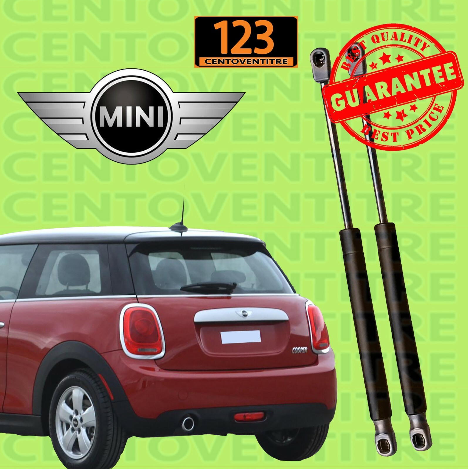 Coppia Ammortizzatori Cofano Mini Cooper R50/R53/R52 (2001-2008) | Pistoni A Gas 577mm 270N | Ricambio Fastner