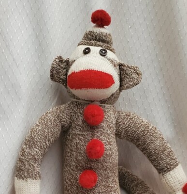 Pre-Owned Classic Sock Monkey Doll 23