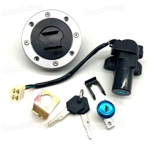 Ignition Switch Fuel Gas Cap Seat Lock Set Fit For Suzuki GS500 GS500F 2001-2010