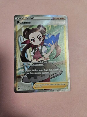 Roxanne 188/189 Pokemon Astral Radiance Ultra Rare Full Art Trainer Supporter