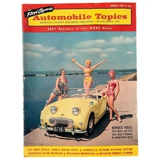 Vintage March 1960 Floyd Clymer's Auto Mobile Topics Motoring Magazine Softcover