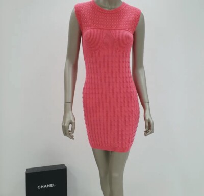 Chanel Dark Pink Mini Dress Sz.34 | eBay