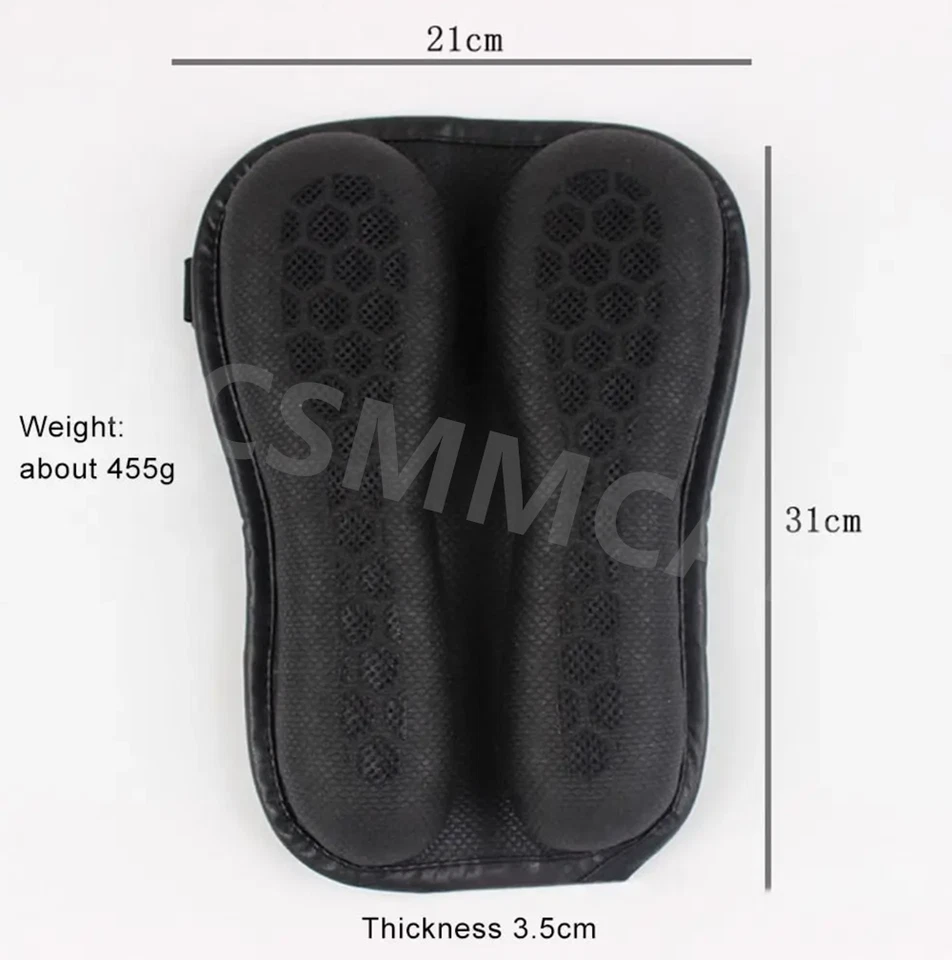 Waterproof Motorcycle TPE Gel Seat Cushion Absorption Pressure Relief Anti Slip - Image 2 of 4