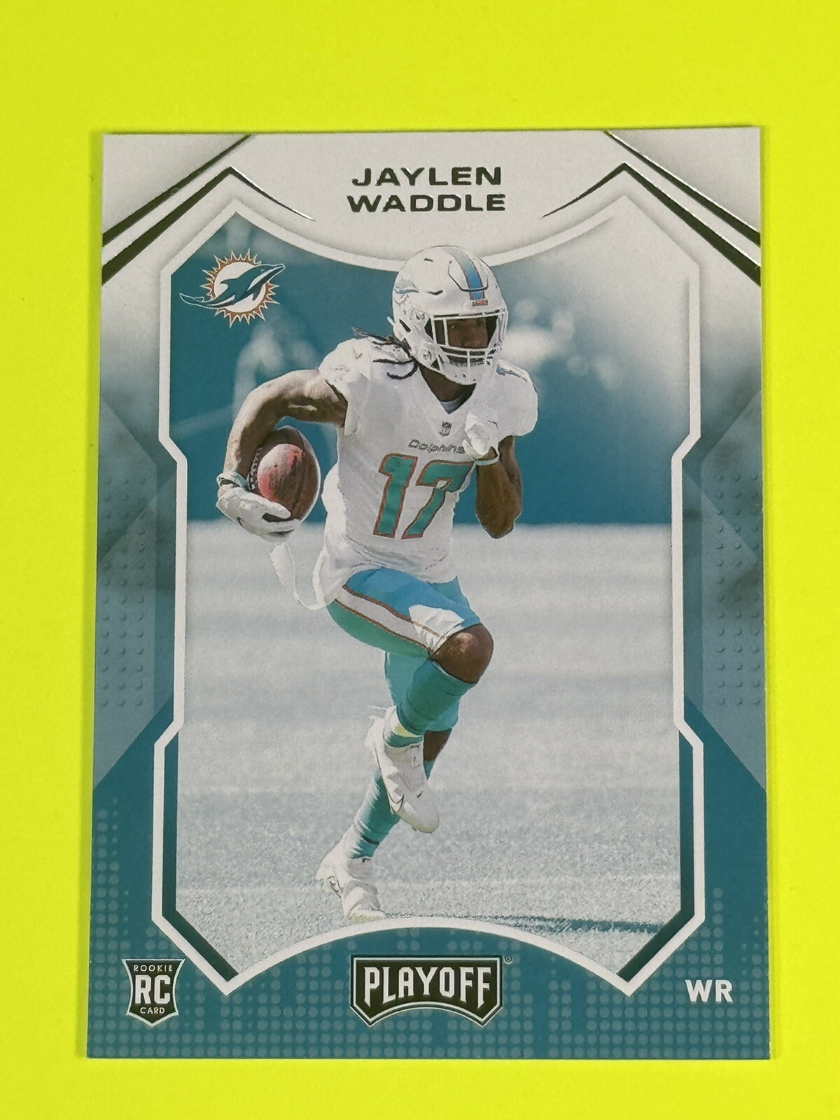2021 Panini Playoff Jaylen Waddle RC No 206 Miami Dolphins Alabama Crimson Tide 