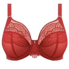 Elomi Priya Underwire Plunge Bra EL4550 UK Sizes E-H Haute Red New W/tags 69