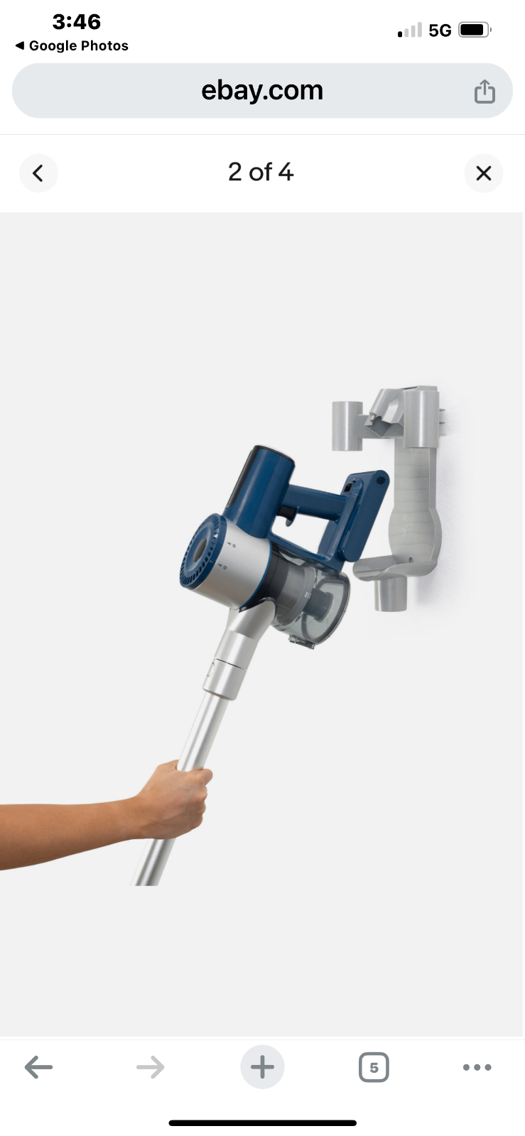 ePro Select EV2738BK Cordless Vacuum with Removable Battery, Blue