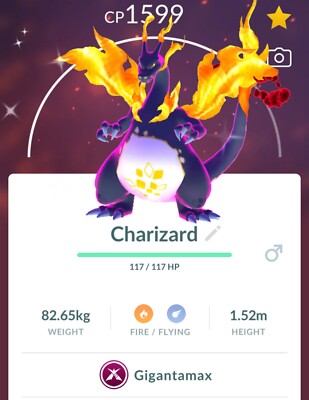 Shiny Charizard VMAX (Gigantamax) - Pokmon TCG Card (Read Description For  Details)