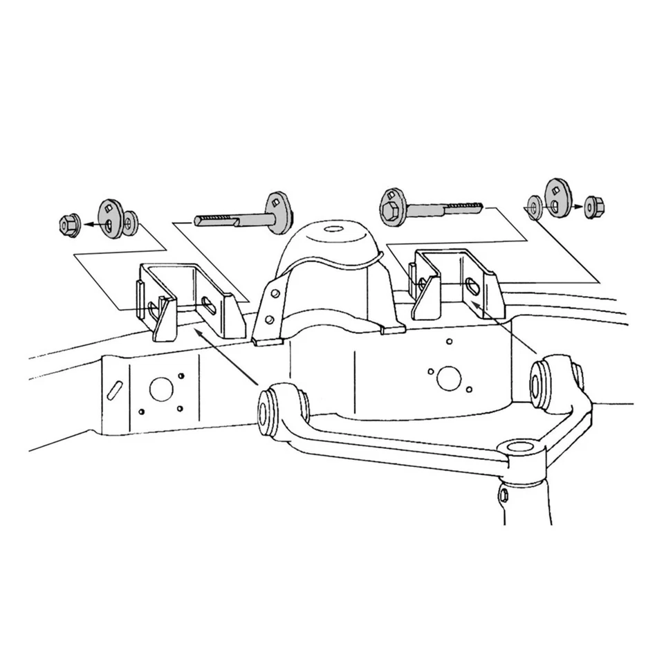 Kit de pernos de leva inclinable de alineación ajustable delantera para 1997-2003 F150 2x4 4x4 Foto 4 de 4