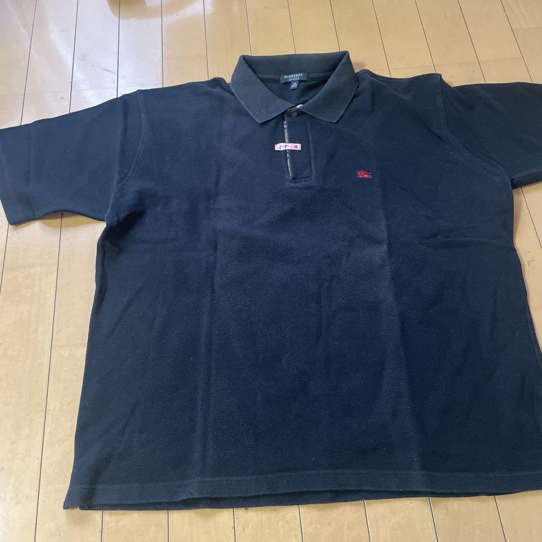 Burberry Polo shirt navy blue Men's Fashion from Japan