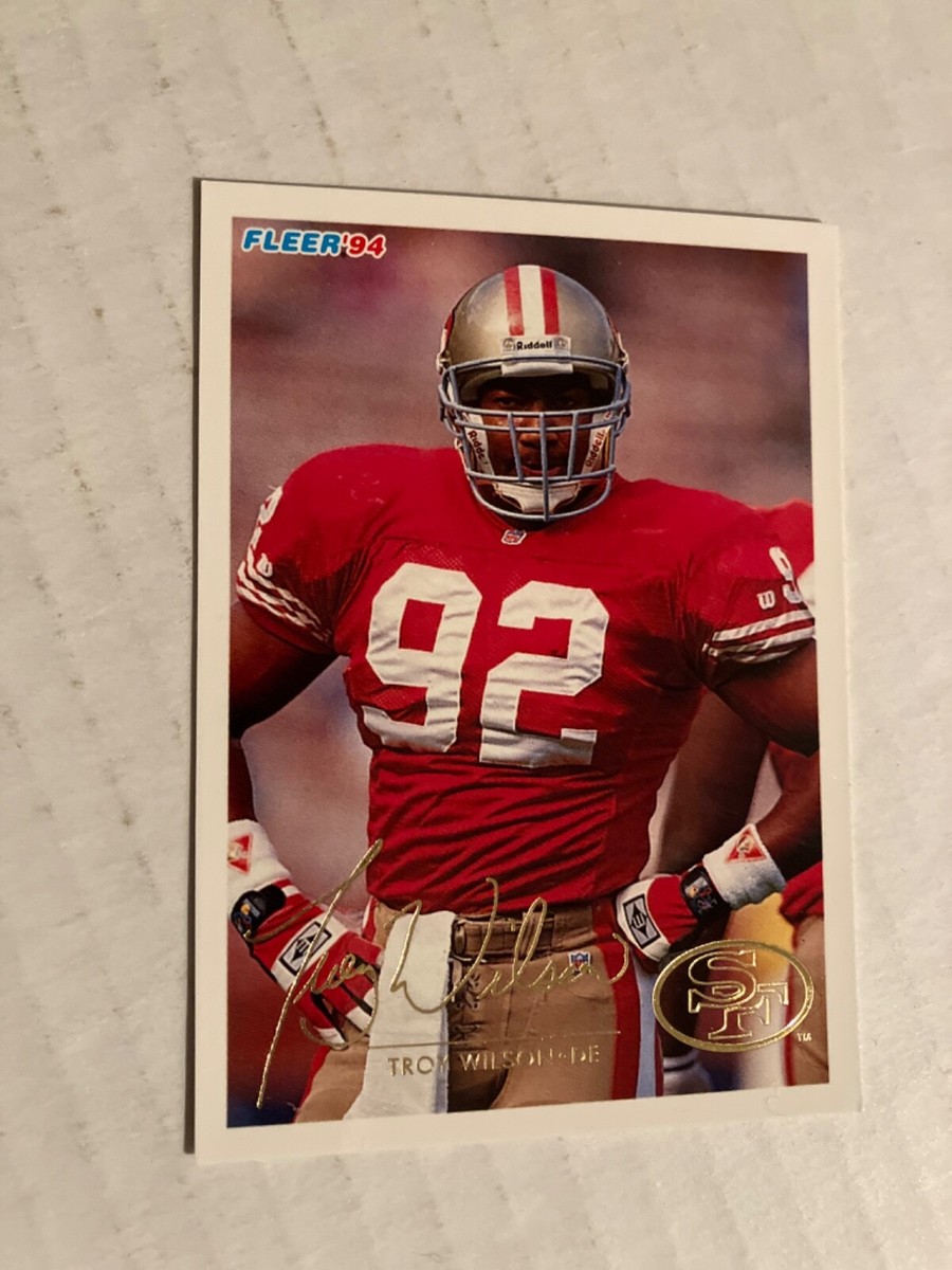 PRO PLAYER 49ERS NFL 1994 超希少 San Francisco 49ers born n Topeka Kansas Troy Wilson 1994 fleer