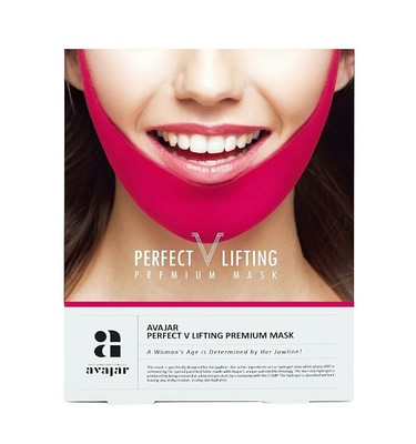 Avajar Perfect V Lifting Premium Mask 5Ea In 1 Pack-A Woman'S Age Is Determined By Her Jaw Line (8809496770341)
