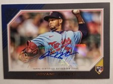 2022 Topps Gallery Baseball Jovani Moran auto rookie Minnesota Twins M/NM